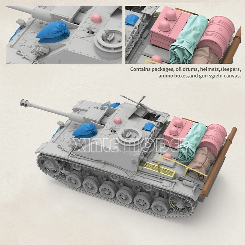 BORDER BT-052 German III Assault Gun G Early Type, 1/35 Fully Built Tank Plastic Model Kit
BORDER BT-052 German III Assault Gun G Early Type, 1/35 Fully Built Tank Plastic Model Kit