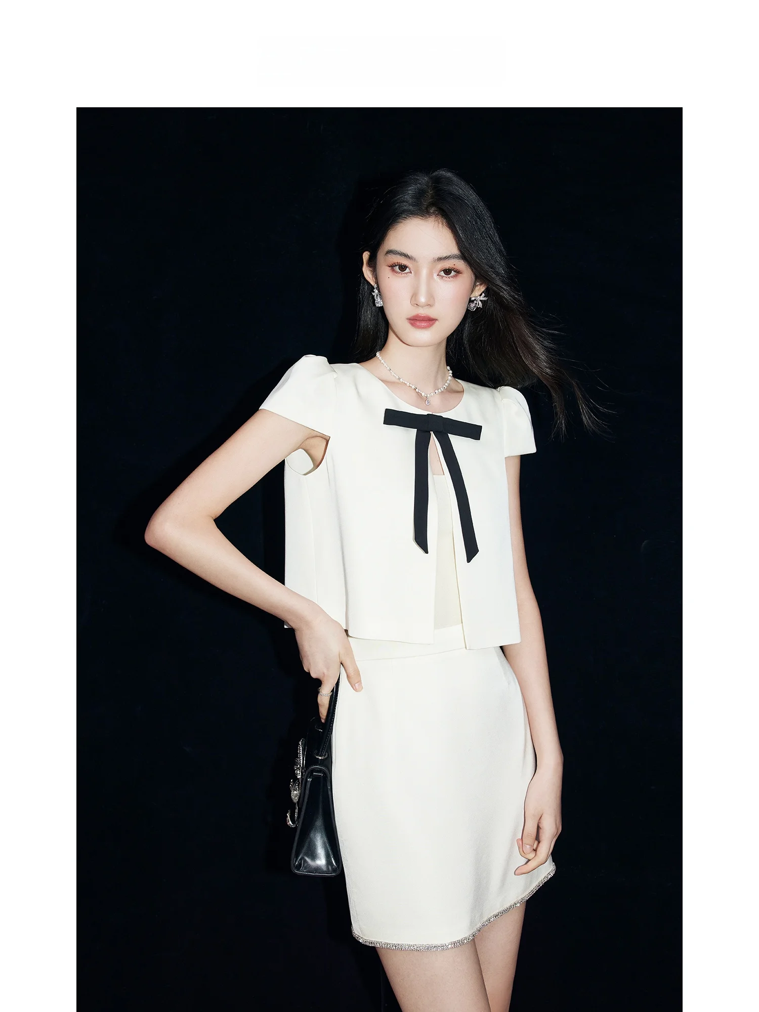 MandyZhang Summer Short Bubble Sleeve Set Dress Women's Fashion High Waist Knot Color Block Acetate Skirt Elegant S...
MandyZhang Summer Short Bubble Sleeve Set Dress Women's Fashion High Waist Knot Color Block Acetate Skirt Elegant S...