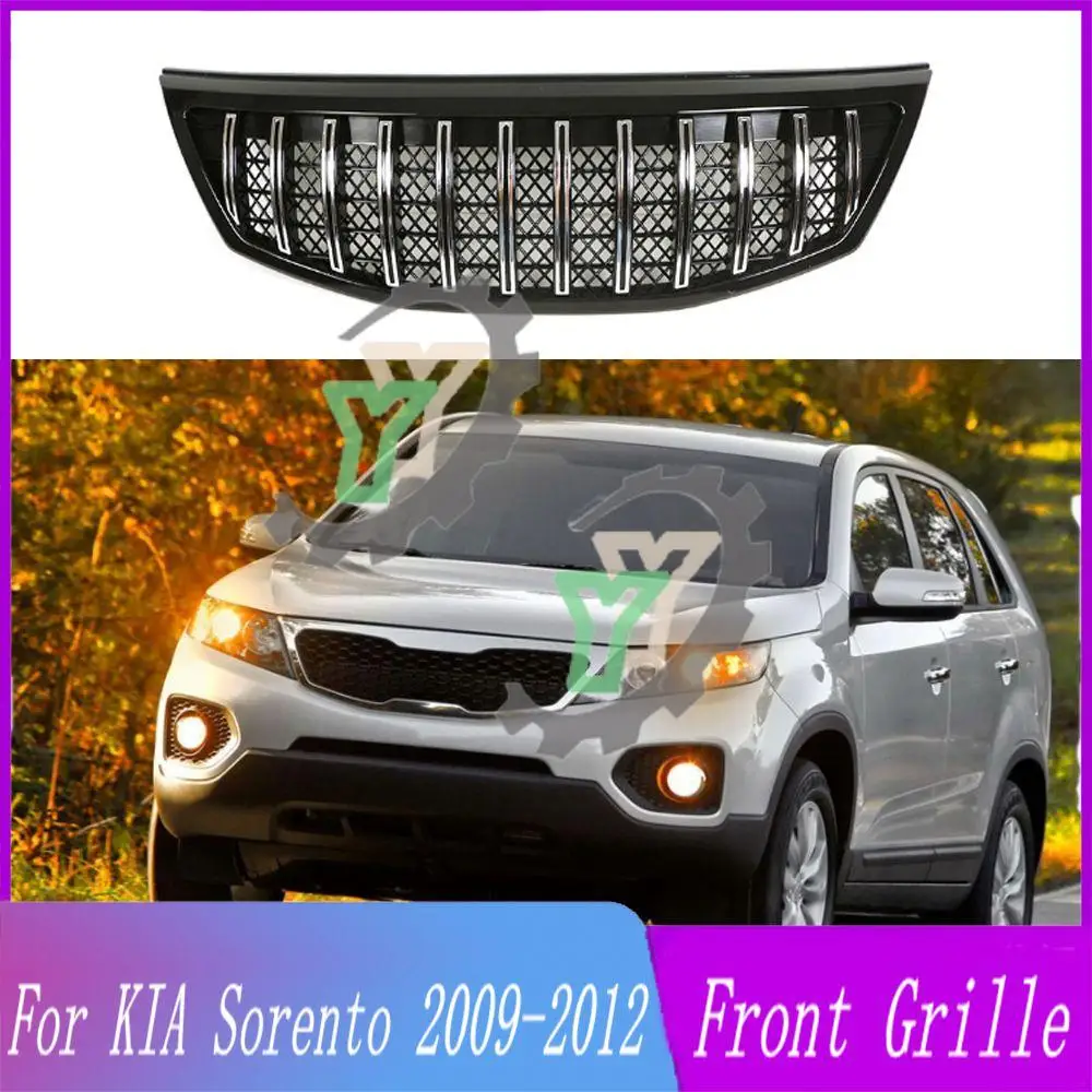 Car Accessories Front Bumper Chrome Grille Centre Panel Styling Upper Racing Grill For KIA Sorento 2009 2010 2011 2012
Car Accessories Front Bumper Chrome Grille Centre Panel Styling Upper Racing Grill For KIA Sorento 2009 2010 2011 2012