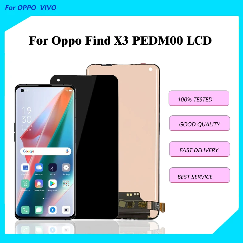 Оригинальный AMOLED-дисплей для oppo Find X3, ЖК-экран, сенсорный дигитайзер, замена для ЖК-дисплея педам00
Оригинальный AMOLED-дисплей для oppo Find X3, ЖК-экран, сенсорный дигитайзер, замена для ЖК-дисплея педам00