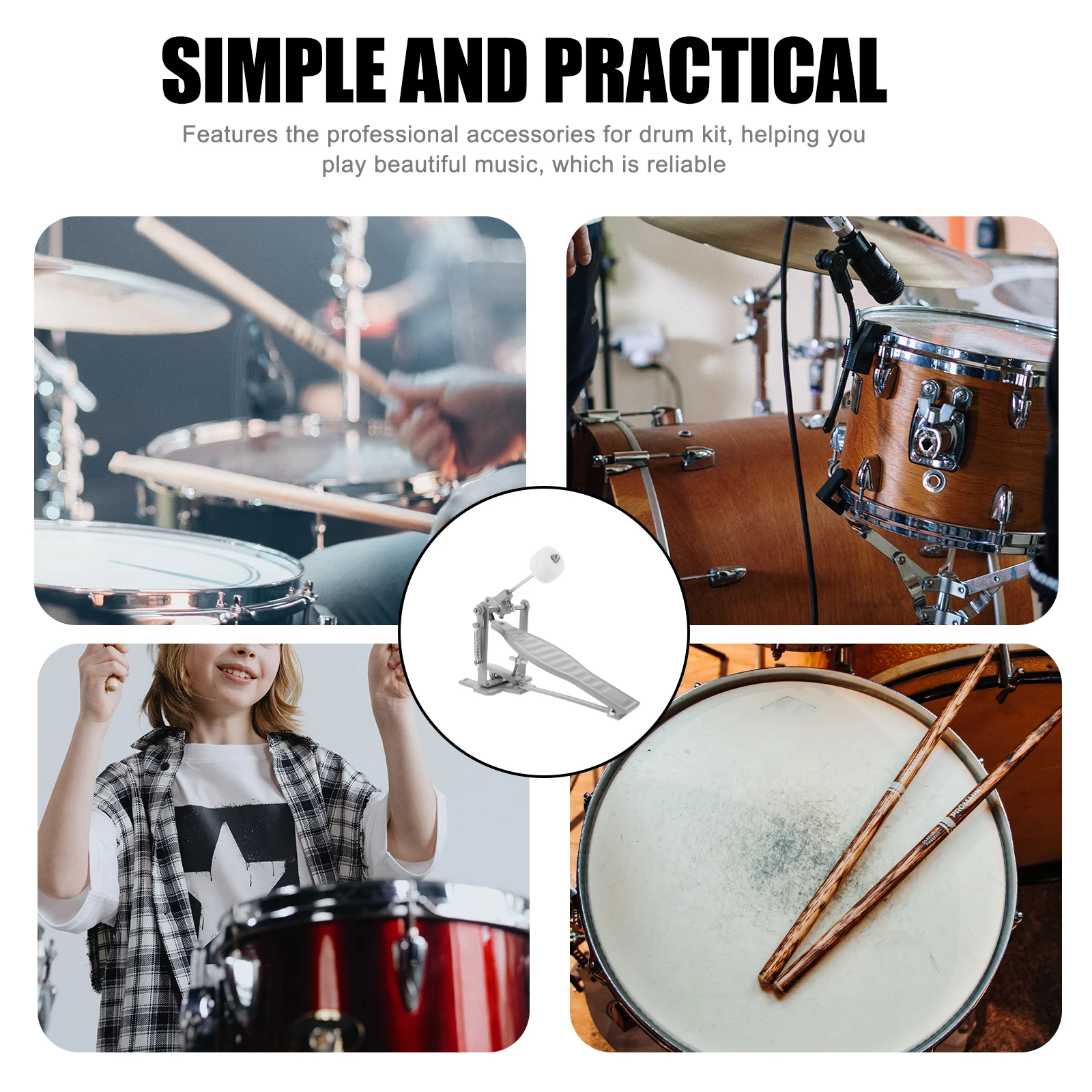 Hammer Drum Pedal Child Single s Guitar Percussion Instrument Accessories Aluminum Alloy Base
Hammer Drum Pedal Child Single s Guitar Percussion Instrument Accessories Aluminum Alloy Base