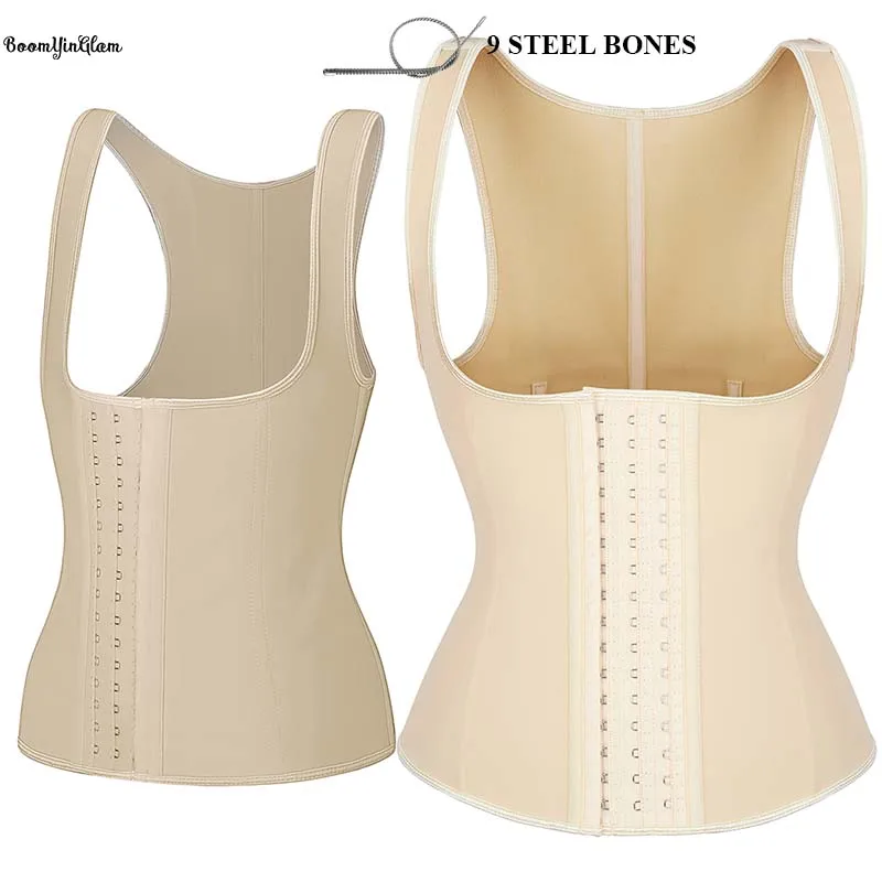 Black Beige Hook And Eye Adjust Women Waist Trainer Vest Slim Body Shapewear Plus Size Matte Latex Corset With Shoulder Strap
Black Beige Hook And Eye Adjust Women Waist Trainer Vest Slim Body Shapewear Plus Size Matte Latex Corset With Shoulder Strap