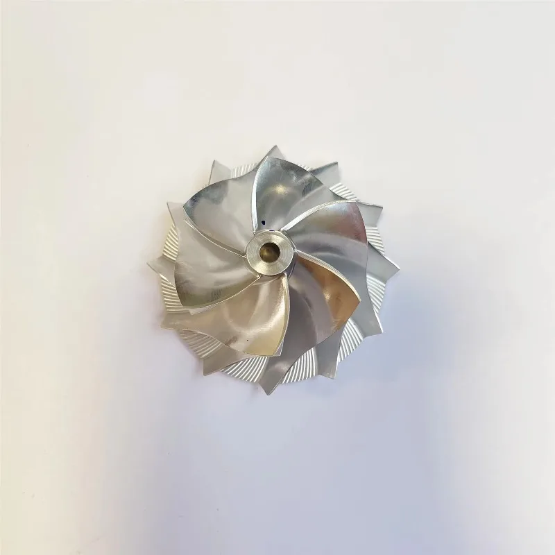 TD03 Обратный размер 39,55/51,00 мм 6 + 6 лезвий LEP, высокопроизводительное турбофрезное/алюминий 2618/колесо компрессора заготовки
TD03 Обратный размер 39,55/51,00 мм 6 + 6 лезвий LEP, высокопроизводительное турбофрезное/алюминий 2618/колесо компрессора заготовки