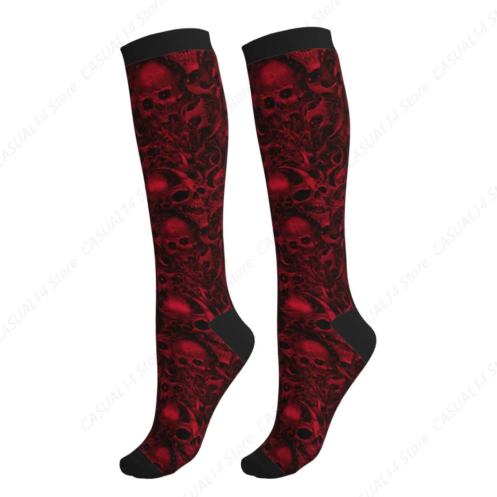 Skull Compression Socks for Women Men Knee High Support Circulation Stockings for Athletic Running Cycling Flying
Skull Compression Socks for Women Men Knee High Support Circulation Stockings for Athletic Running Cycling Flying