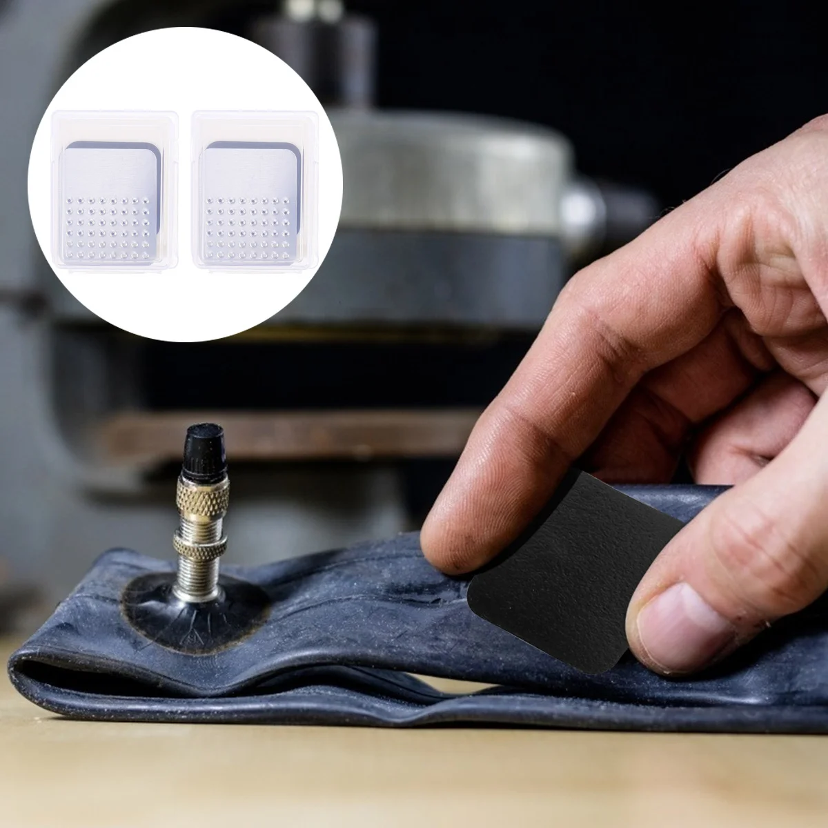 2 Boxes Puncture Repair Patch Rubber Tire Repair Kit with Tire Rasp Tools for Bikes Inner Tubes Air Mattress Paddling Pool
2 Boxes Puncture Repair Patch Rubber Tire Repair Kit with Tire Rasp Tools for Bikes Inner Tubes Air Mattress Paddling Pool