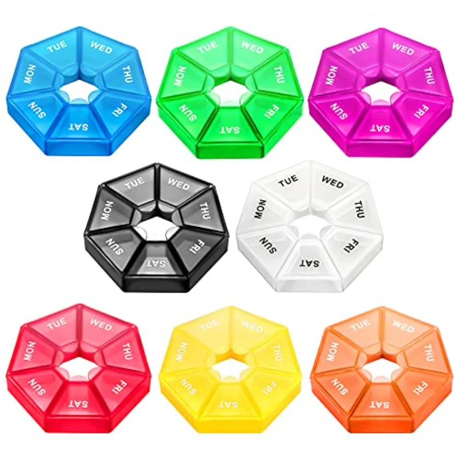 8pcs Pill older 7-Sided Portable tamin older Pill Organizer Medicine Planner 8 Corlor
8pcs Pill older 7-Sided Portable tamin older Pill Organizer Medicine Planner 8 Corlor
