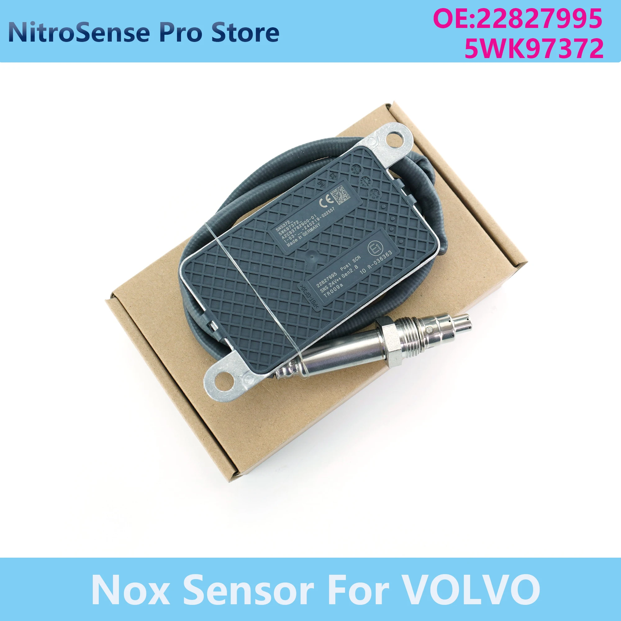 5WK97372 5WK9 7372 22827995 New High Quality Nitrogen Oxide Sensor For VOLVO
5WK97372 5WK9 7372 22827995 New High Quality Nitrogen Oxide Sensor For VOLVO