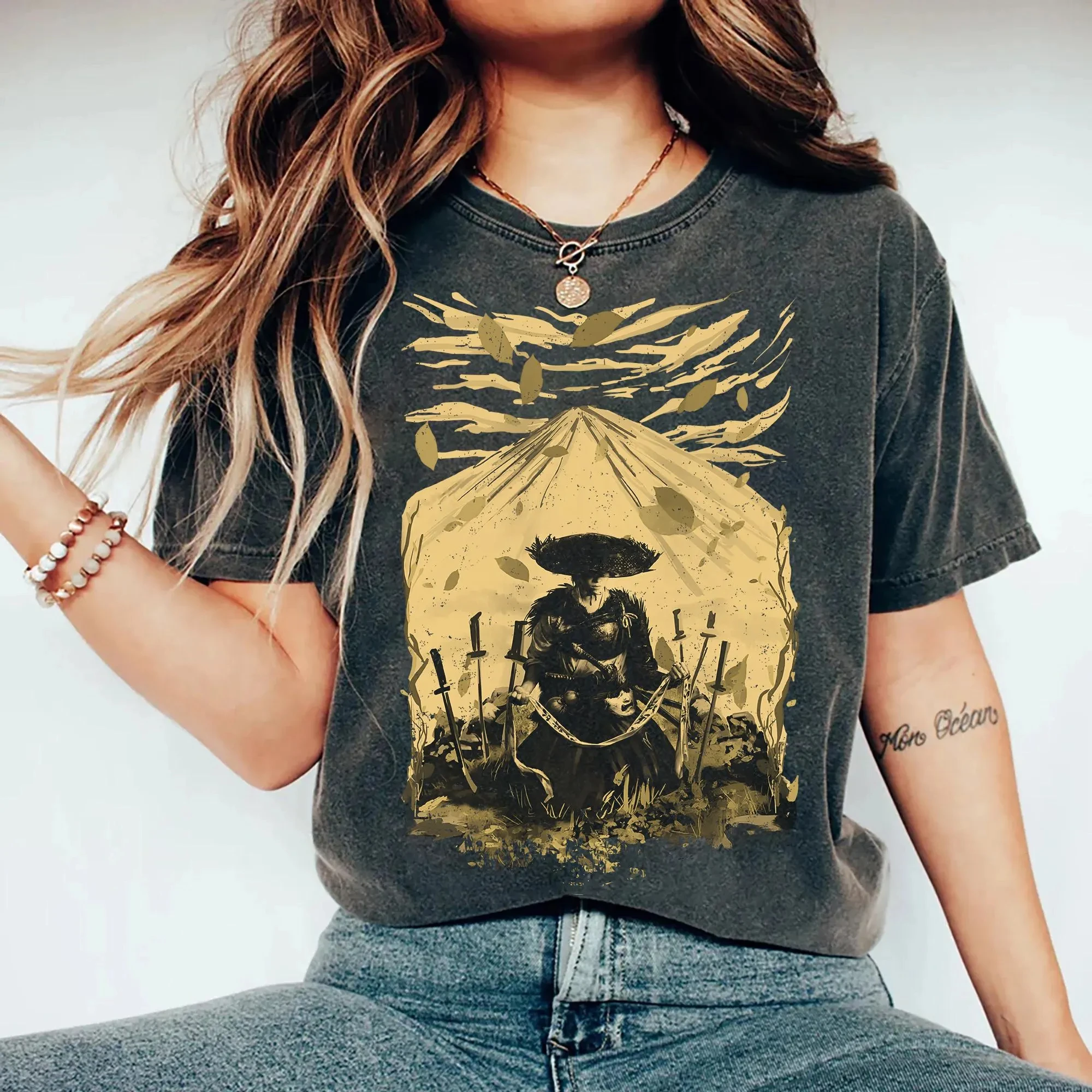 Plus Size Summer Women's Vintage Ghost of Yotei T- Shirt Cotton Breathable Stylish Versatile Street Style Oversized
Plus Size Summer Women's Vintage Ghost of Yotei T- Shirt Cotton Breathable Stylish Versatile Street Style Oversized