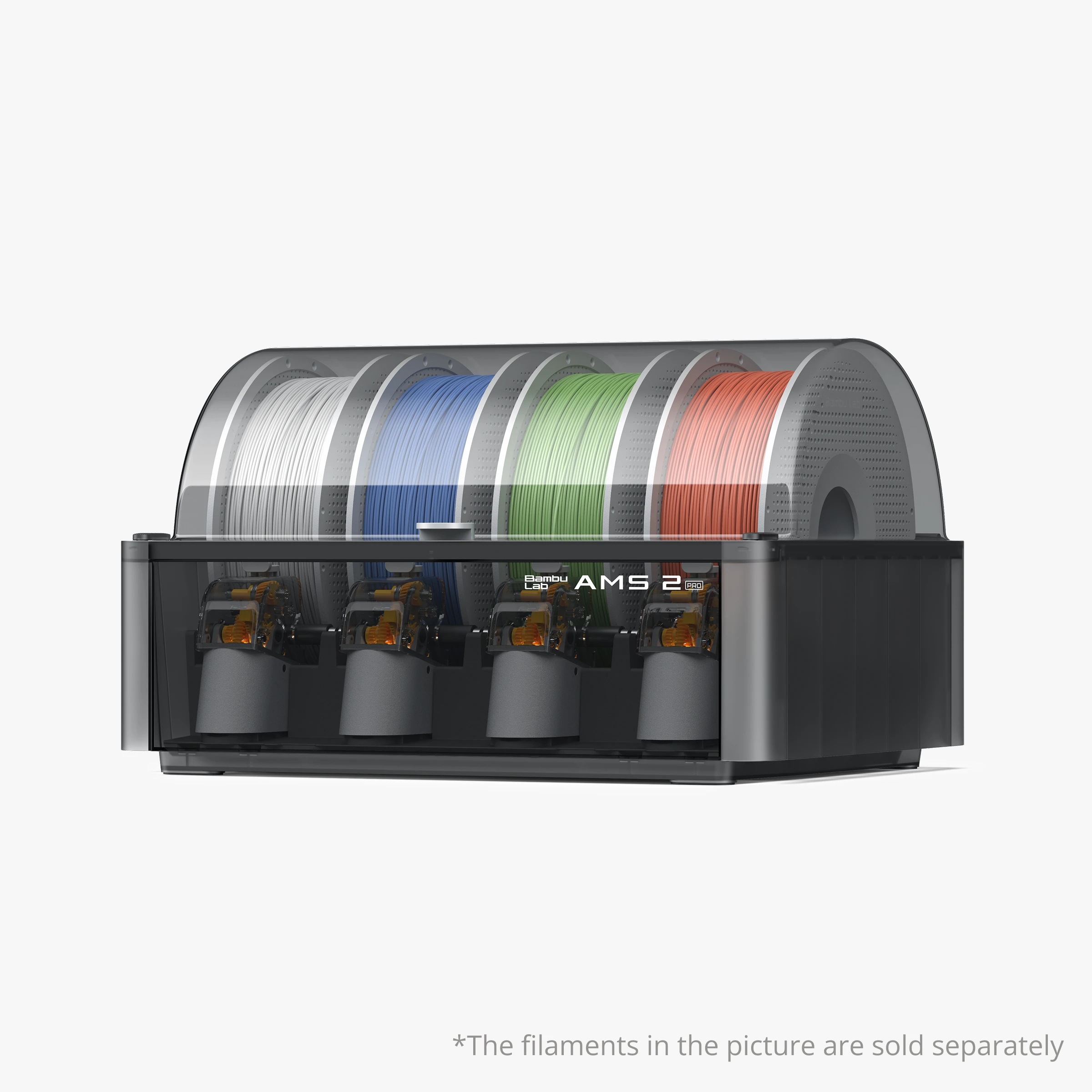 Bambu Lab AMS 2 Pro Automatic Material System 65°C Filament Dryer 4-Slot Feeder for X1C P1S A1
Bambu Lab AMS 2 Pro Automatic Material System 65°C Filament Dryer 4-Slot Feeder for X1C P1S A1