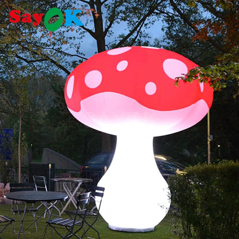 2.5m Inflatable Mushroom Ground Lighting Inflatable Mushroom Model With Led Lights For Event Wedding Party Decoration
2.5m Inflatable Mushroom Ground Lighting Inflatable Mushroom Model With Led Lights For Event Wedding Party Decoration