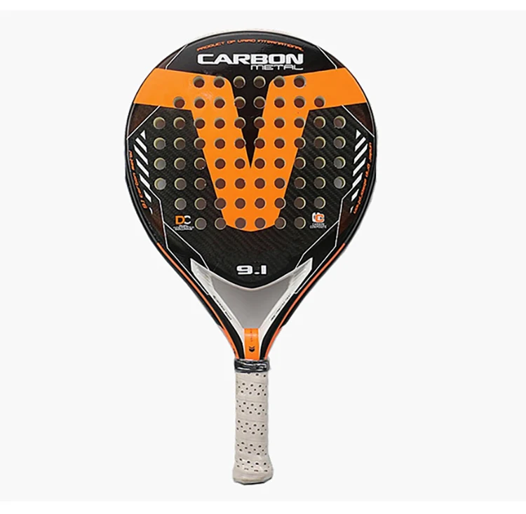 Custom logo Carbon fiber material 18K padel racket, teardrop rough matte hitting surface, balanced weight for comprehensive all-
Custom logo Carbon fiber material 18K padel racket, teardrop rough matte hitting surface, balanced weight for comprehensive all-