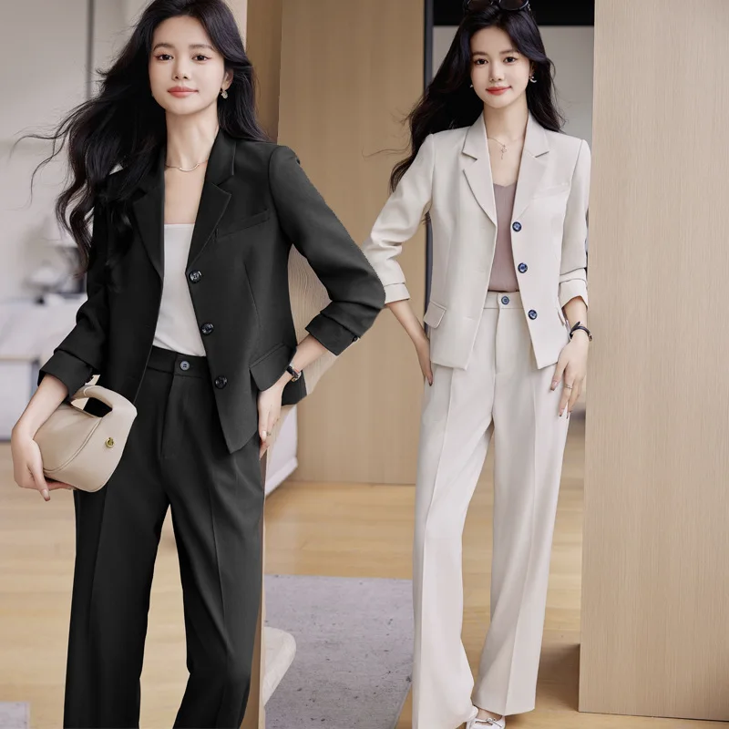 Beige Small Suit Jacket for Women Spring and Autumn New High-End Temperament Commuter Small Casual Short Suit
Beige Small Suit Jacket for Women Spring and Autumn New High-End Temperament Commuter Small Casual Short Suit