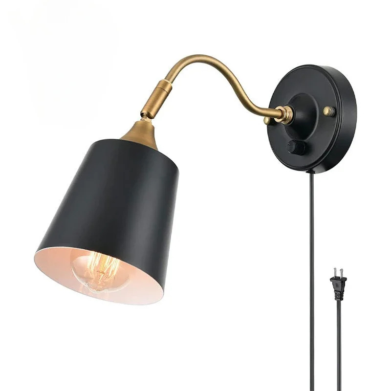 Modern minimalist t iron wall lamp bedroom bedside wall lamp Nordic creative living room plug-in wall lamp
Modern minimalist t iron wall lamp bedroom bedside wall lamp Nordic creative living room plug-in wall lamp
