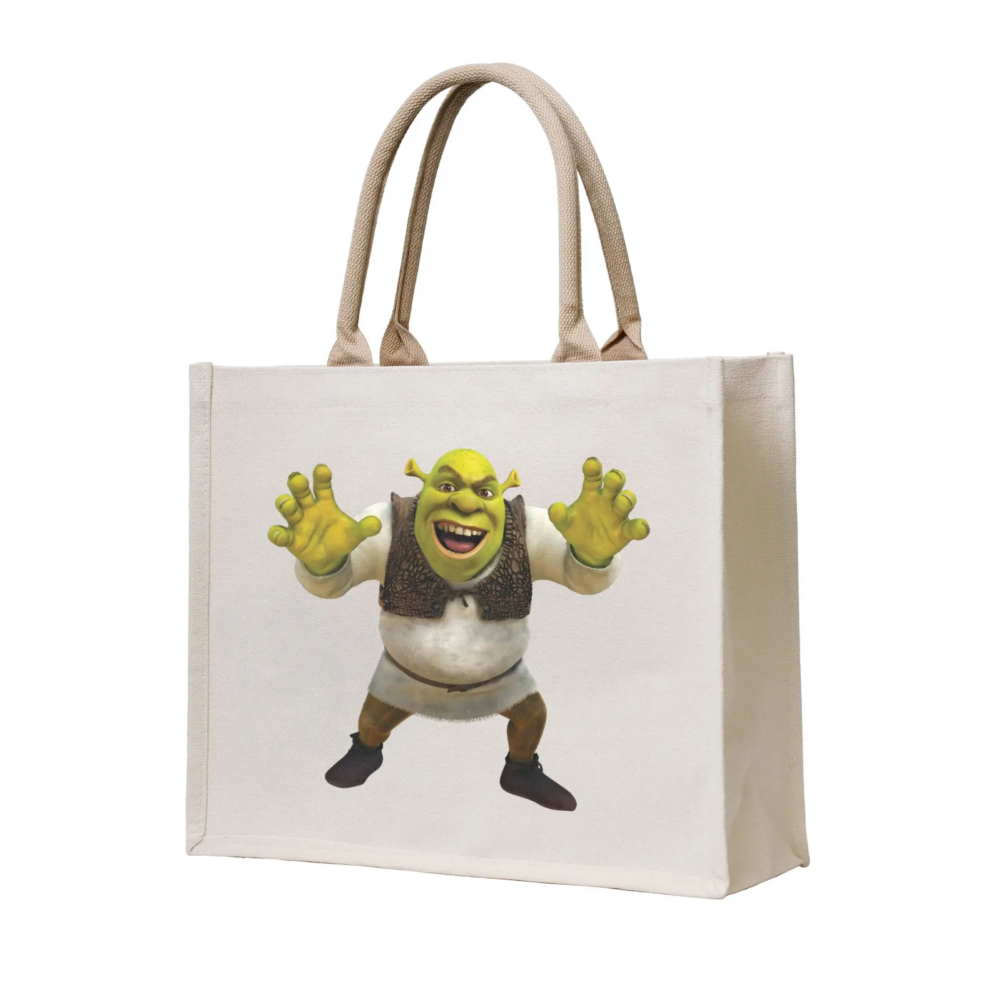 Сумки для покупок Kawaii Printing S-Shreks Smile Tote, портативная сумка-шоппер на плечо
Сумки для покупок Kawaii Printing S-Shreks Smile Tote, портативная сумка-шоппер на плечо