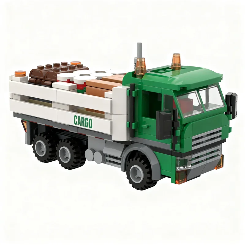 NEW 279PCS MOC City Engineering Vintage Cargo Truck Trailer Model DIY Creative Ideas Toy Assembly Puzzle Birthday Gift
NEW 279PCS MOC City Engineering Vintage Cargo Truck Trailer Model DIY Creative Ideas Toy Assembly Puzzle Birthday Gift