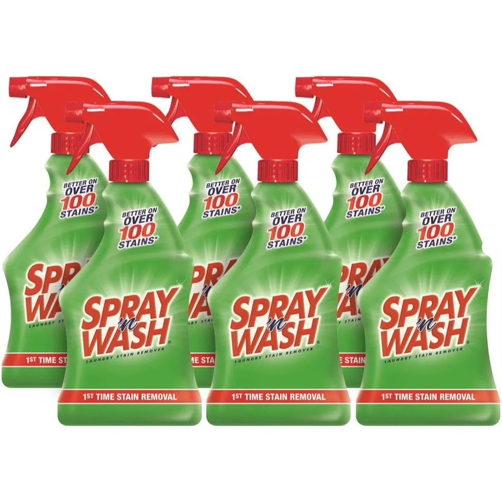 Laundry Stain Remover Spray for Everyday Stains, 22oz 6-Pack with Pre-Treat Power
Laundry Stain Remover Spray for Everyday Stains, 22oz 6-Pack with Pre-Treat Power