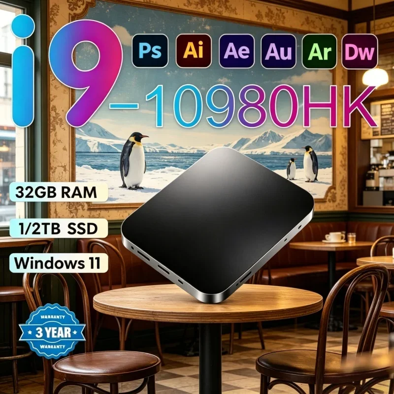 2026 Coruscant Travelling MINI PC Equipped With Windows 11 Pro Core I9 10980HK RAM 1TB SSD WIFI 6 BT5.2 4K HD Concise Gaming
2026 Coruscant Travelling MINI PC Equipped With Windows 11 Pro Core I9 10980HK RAM 1TB SSD WIFI 6 BT5.2 4K HD Concise Gaming