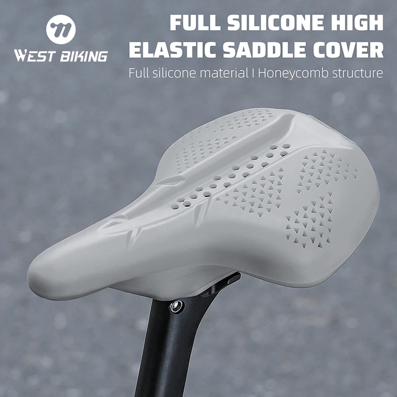 Bike Saddle Cover Waterproof Shock Absorption Honeycomb Seat Cover Cycling Breathable Soft Elastic Silicone Bicycle Cushion
Bike Saddle Cover Waterproof Shock Absorption Honeycomb Seat Cover Cycling Breathable Soft Elastic Silicone Bicycle Cushion