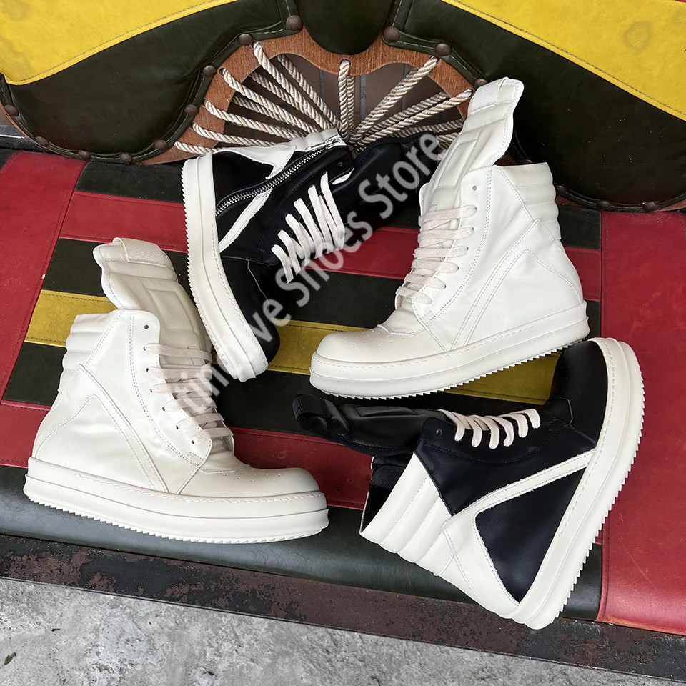 Classic Geobasket Shoes Quality Genuine leather Casual Men Shoes Brand Zipper Women Sneakers Flat Brand White Ankle Boots
Classic Geobasket Shoes Quality Genuine leather Casual Men Shoes Brand Zipper Women Sneakers Flat Brand White Ankle Boots