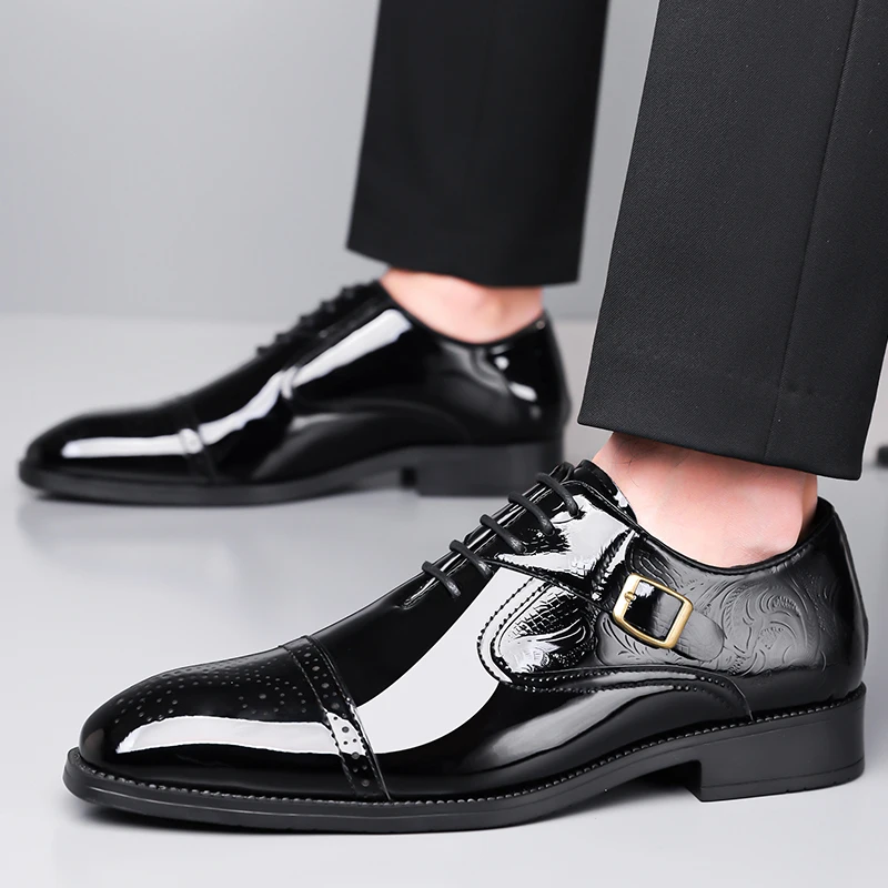Spring and summer men's leather shoes Fashionand gentlemanly elegant styles Party dress Business Comfort Shoes Hot versatile
Spring and summer men's leather shoes Fashionand gentlemanly elegant styles Party dress Business Comfort Shoes Hot versatile
