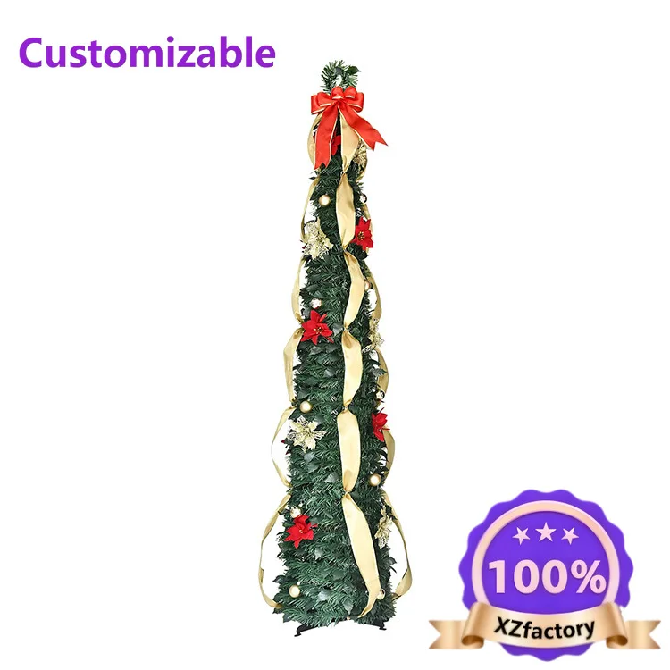 Factory Direct 2026 Top RatedCross-border new Christmas tree set webbing bow telescopic folding Christmas tree household
Factory Direct 2026 Top RatedCross-border new Christmas tree set webbing bow telescopic folding Christmas tree household