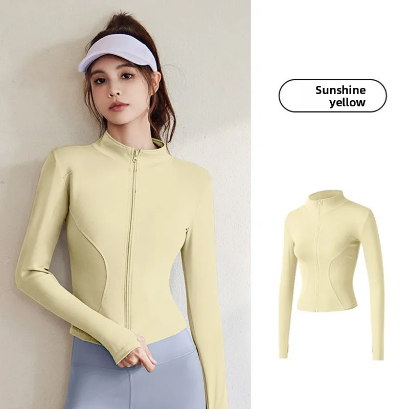 New Jacket Women Yoga Wear Ladies Coat Round High Elasticloose Exercise Yoga Fitness Long Sleevestand-up Collar Yoga Tops Thin
New Jacket Women Yoga Wear Ladies Coat Round High Elasticloose Exercise Yoga Fitness Long Sleevestand-up Collar Yoga Tops Thin