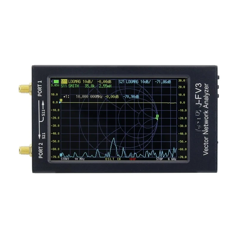 NanoVNA-F V3 1MHz-6GHz Portable VNA Vector Network Analyzer for MF/HF/VHF/UHF/SHF Antenna
NanoVNA-F V3 1MHz-6GHz Portable VNA Vector Network Analyzer for MF/HF/VHF/UHF/SHF Antenna