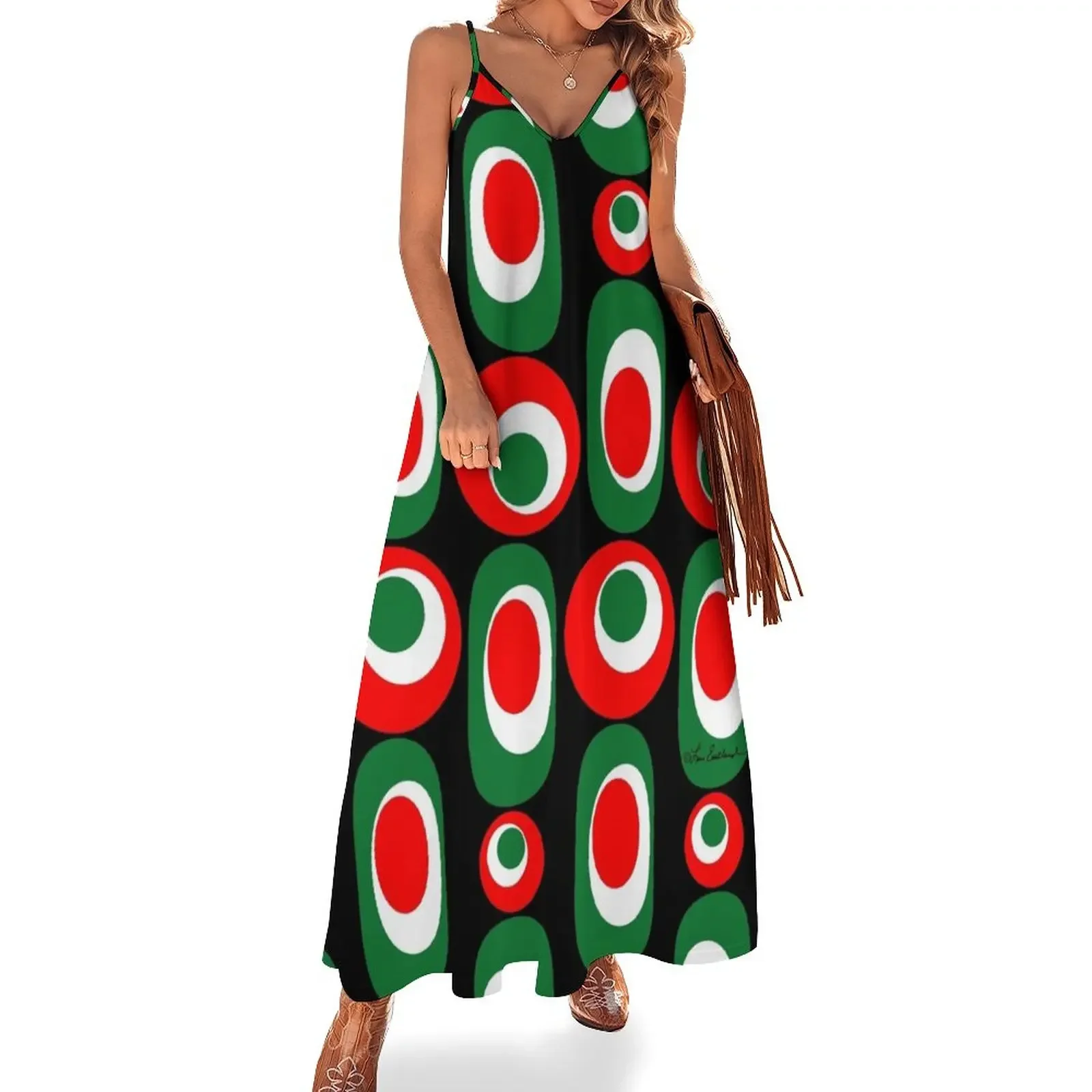 Mid Century Mod Christmas Sleeveless Dress elegant chic women dresses promotion birthday dress Dress
Mid Century Mod Christmas Sleeveless Dress elegant chic women dresses promotion birthday dress Dress