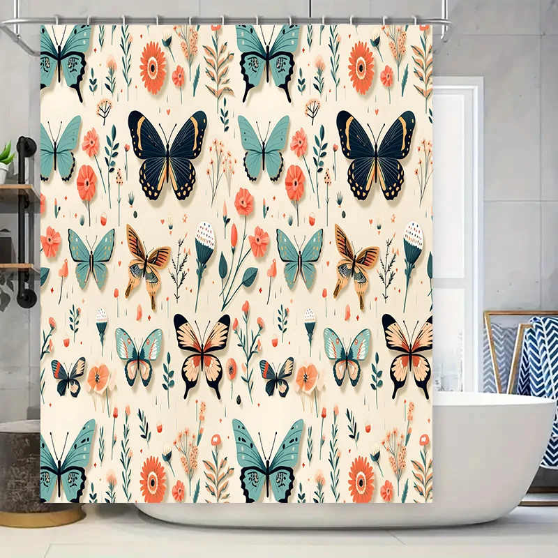Bliss Butterfly: занавеска для душа с ярким цветочным принтом и бабочкой для очаровательного декора ванной комнаты, вдохновленного природой
Bliss Butterfly: занавеска для душа с ярким цветочным принтом и бабочкой для очаровательного декора ванной комнаты, вдохновленного природой