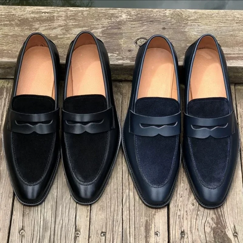Leather Loafers For Men Fashion Patchwork Genuine Leather Slip-on Casual Shoes Men Lazy Shoes Penny Bean Shoes British Retro
Leather Loafers For Men Fashion Patchwork Genuine Leather Slip-on Casual Shoes Men Lazy Shoes Penny Bean Shoes British Retro