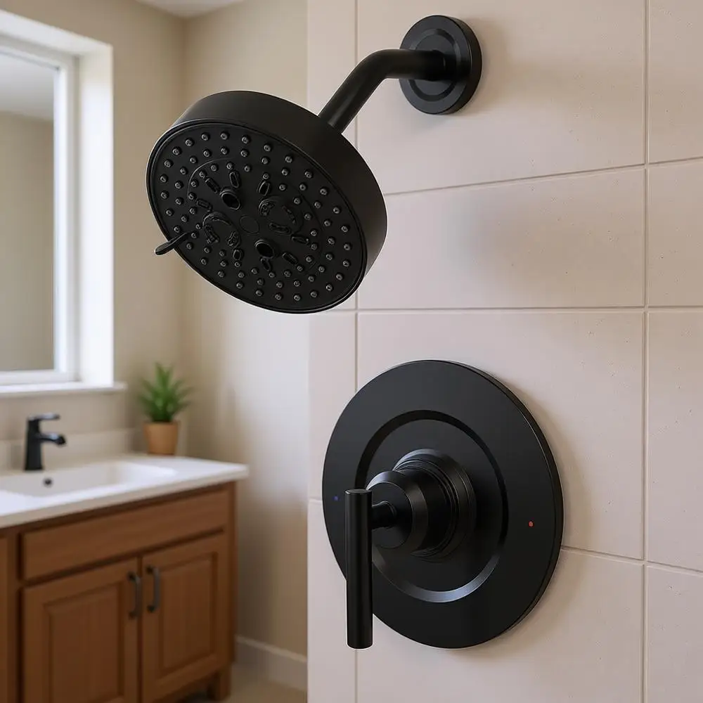 Shower Trim Kit Compatible with T2902EPBL Shower Trim Kit, Matte Black Shower and Shower Lever Handle, Easy to Install, Without
Shower Trim Kit Compatible with T2902EPBL Shower Trim Kit, Matte Black Shower and Shower Lever Handle, Easy to Install, Without
