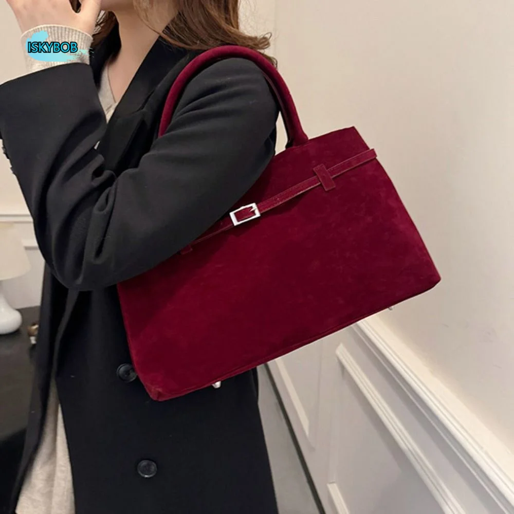 Fashion Korean Style Suede Shoulder Bag Solid Color PU Leather Matte PU Handbag Ethnic Style Bohemian Style Underarm Packs Women
Fashion Korean Style Suede Shoulder Bag Solid Color PU Leather Matte PU Handbag Ethnic Style Bohemian Style Underarm Packs Women