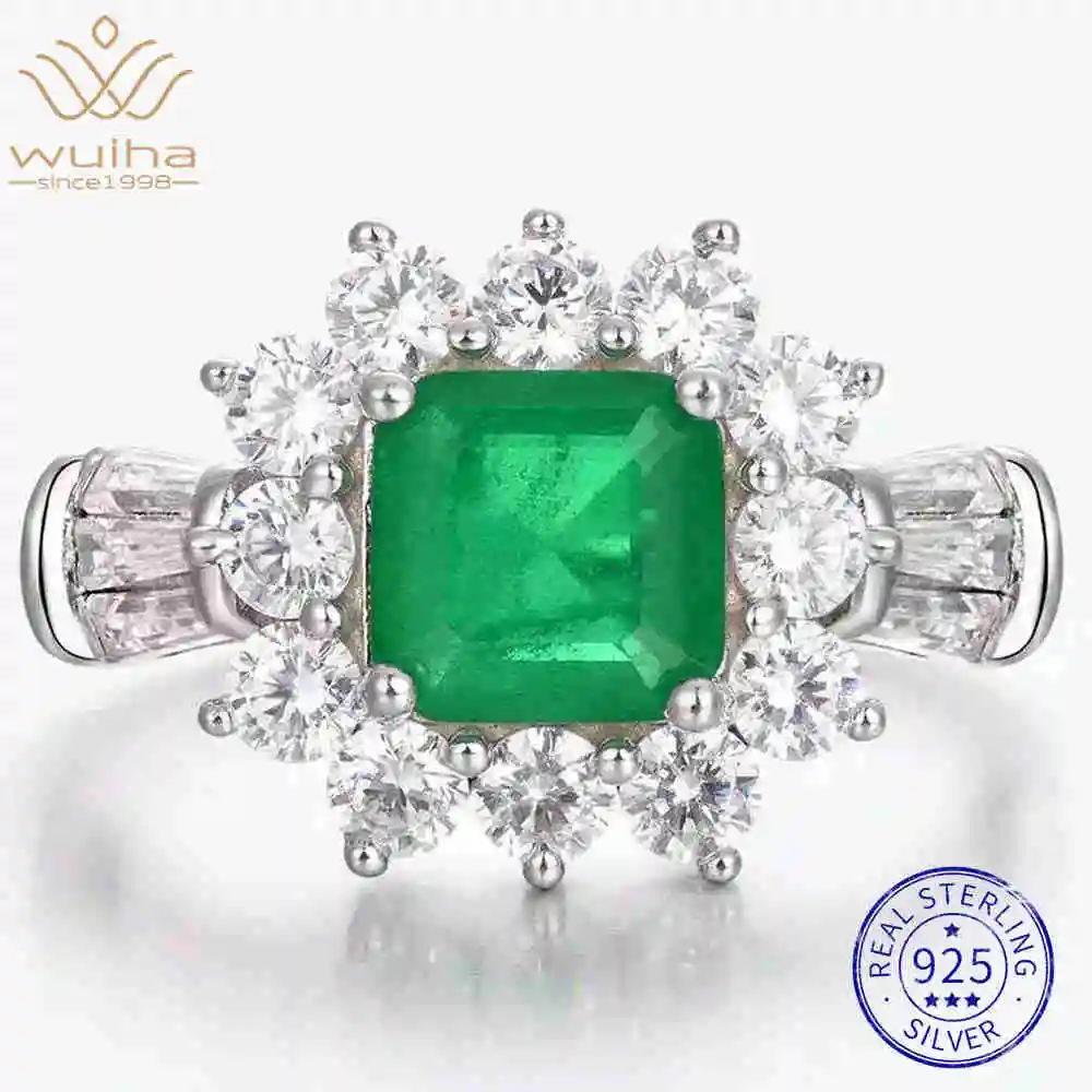 WUIHA Vintage 100% 925 Sterling Silver Lab Sapphire Emerald High Carbon Diamonds Gemstone Wedding Engagement Ring Fine Jewelry
WUIHA Vintage 100% 925 Sterling Silver Lab Sapphire Emerald High Carbon Diamonds Gemstone Wedding Engagement Ring Fine Jewelry