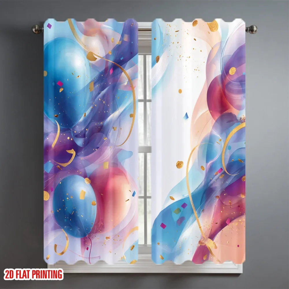 Celebration balloon party streamers Print Drapes Room Darkening Window Curtains Home Decor,Rod Pocket Blackout Curtains Bedroom
Celebration balloon party streamers Print Drapes Room Darkening Window Curtains Home Decor,Rod Pocket Blackout Curtains Bedroom