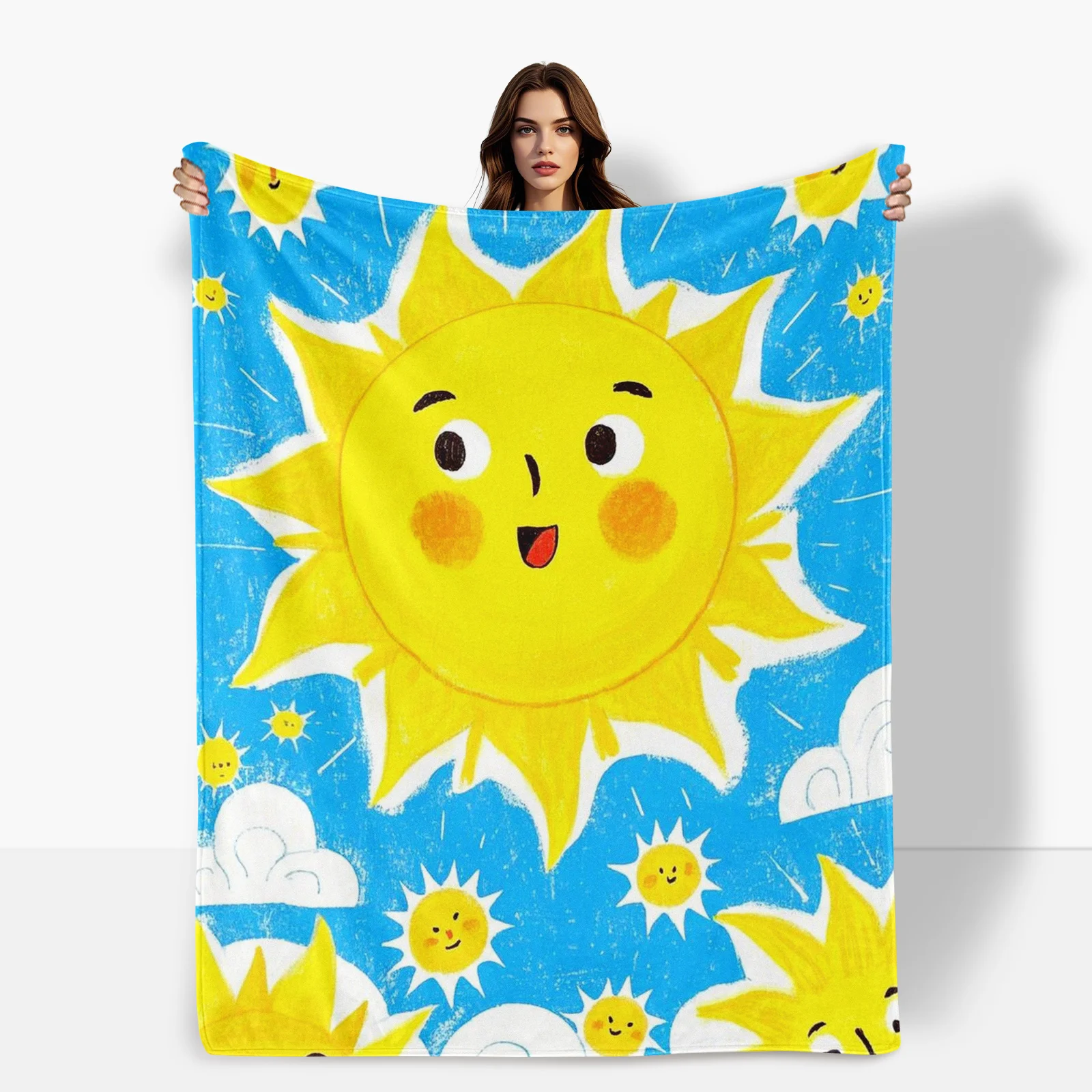 Sun Cartoon Design With Blue And Yellow Blanket For Playful Decor And Unique Gift For Adults And Fun Seekers
Sun Cartoon Design With Blue And Yellow Blanket For Playful Decor And Unique Gift For Adults And Fun Seekers