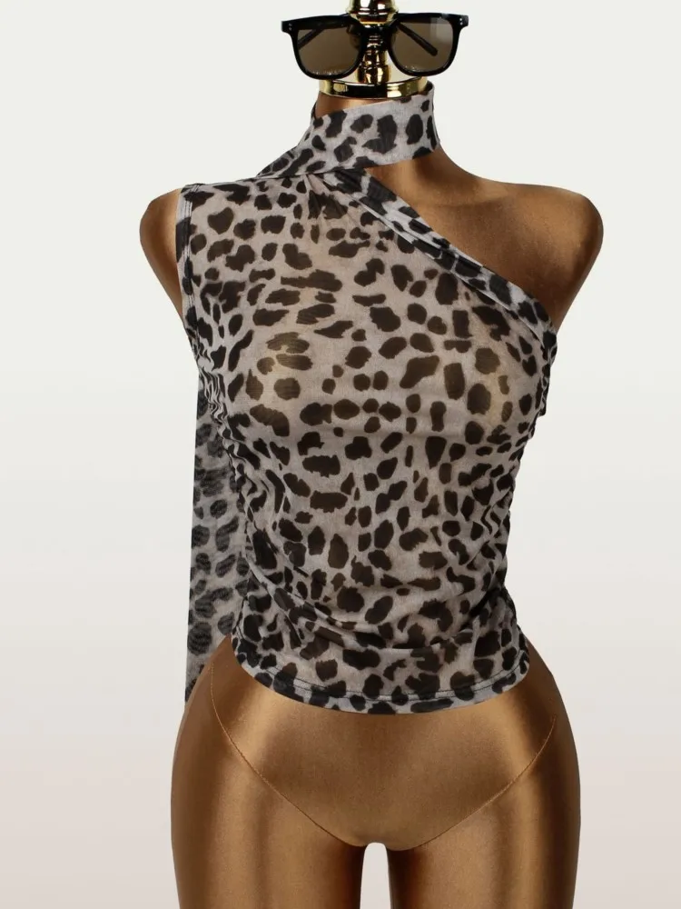 Leopard Print Women's Clothing Slim Sexy Top Halter Neck Sleeveless Vest Bodycon Contrast Off Shoulder Temperament Casual Trendy
Leopard Print Women's Clothing Slim Sexy Top Halter Neck Sleeveless Vest Bodycon Contrast Off Shoulder Temperament Casual Trendy