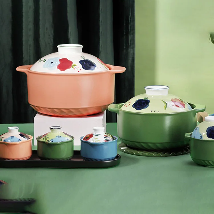Ceramic Casserole High Temperature Pot Rice Stone Clay Pot Retro Home Ceramic Casserole Japanese Shallow-pot
Ceramic Casserole High Temperature Pot Rice Stone Clay Pot Retro Home Ceramic Casserole Japanese Shallow-pot