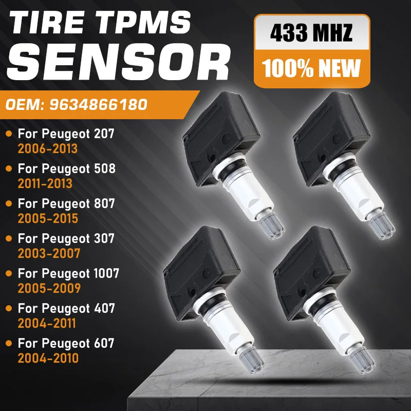 Tire Pressure Monitor Sensor For Peugeot 207 2006-2013 TPMS Peugeot 508 2011-2013 Peugeot 807 2005-2015 Peugeot 307 1007 407 607
Tire Pressure Monitor Sensor For Peugeot 207 2006-2013 TPMS Peugeot 508 2011-2013 Peugeot 807 2005-2015 Peugeot 307 1007 407 607