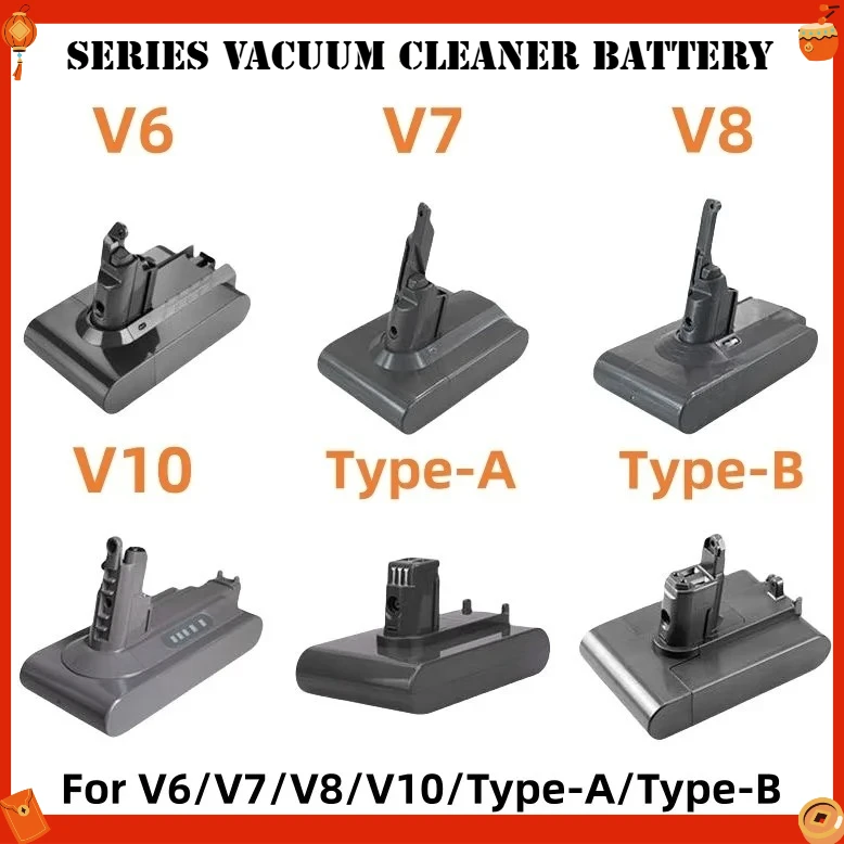100% New For Dyson V6/v7/V8/V10 Type-A/Type-B Series Vacuum Cleaner Battery, Rechargeable Lithium-ion Battery 21.6v
100% New For Dyson V6/v7/V8/V10 Type-A/Type-B Series Vacuum Cleaner Battery, Rechargeable Lithium-ion Battery 21.6v