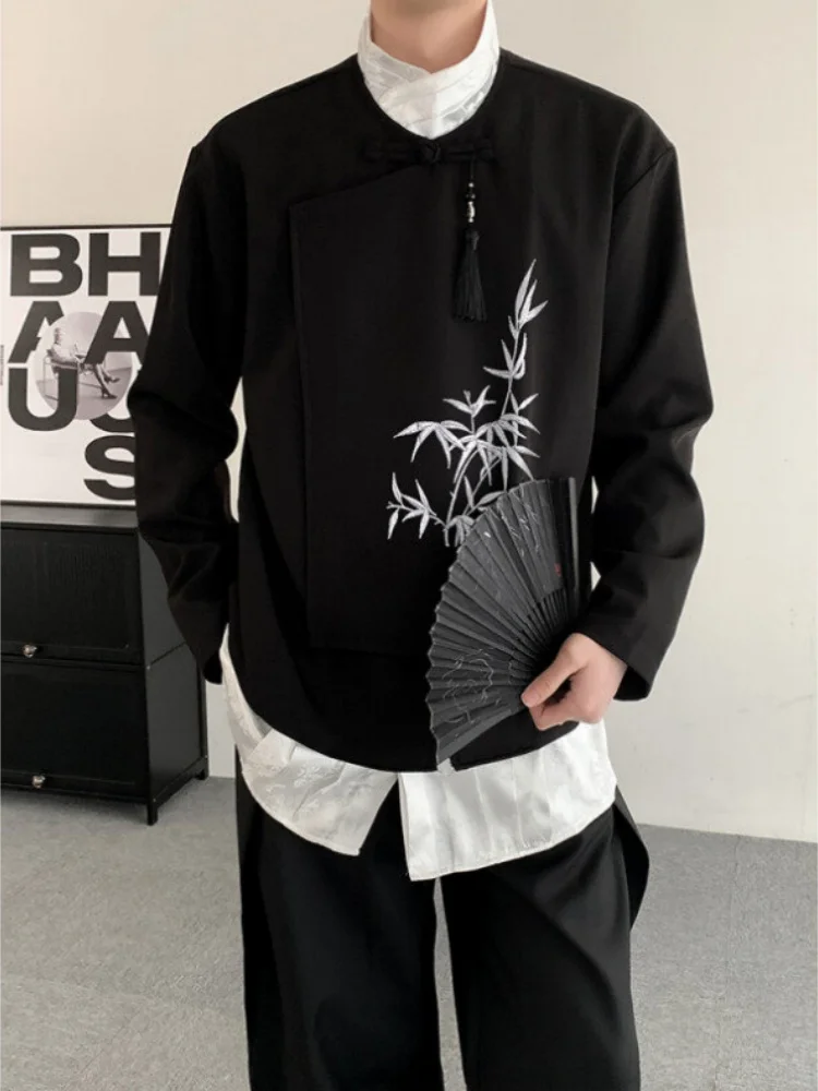 Новая китайская бамбуковая куртка с вышивкой для мужчин, весенне-осенняя повседневная куртка-хаори на пуговицах, дышащая, с длинными рукавами
Новая китайская бамбуковая куртка с вышивкой для мужчин, весенне-осенняя повседневная куртка-хаори на пуговицах, дышащая, с длинными рукавами
