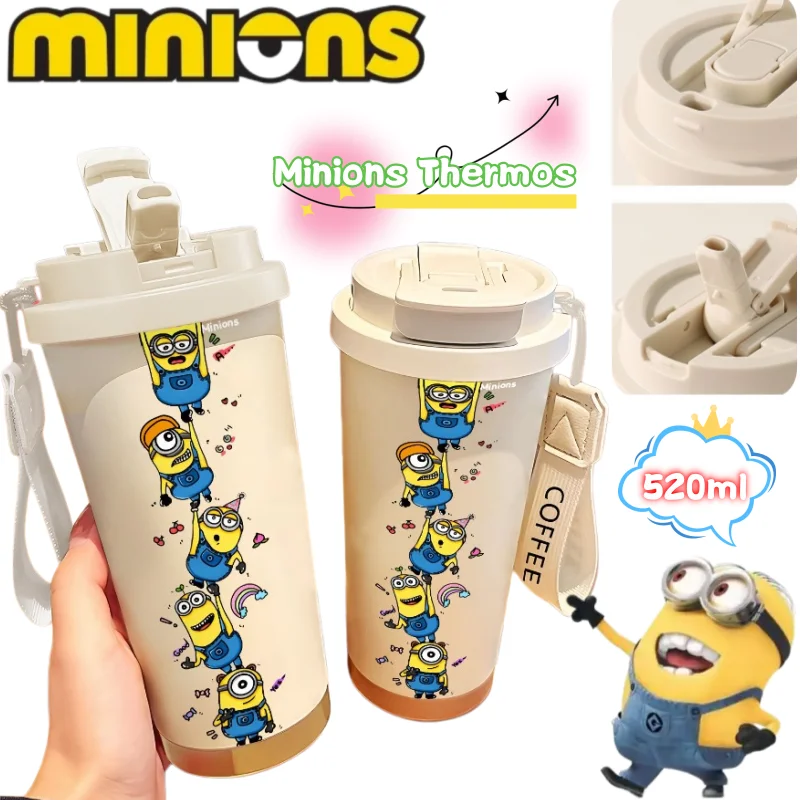 Despicable Me Minions mug high color value cute printing large capacity portable men's and women's straw double drink cup gift
Despicable Me Minions mug high color value cute printing large capacity portable men's and women's straw double drink cup gift