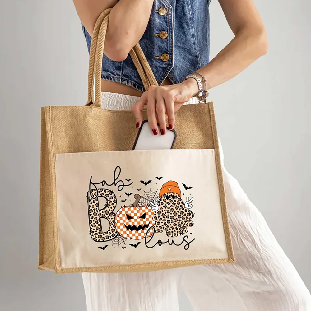 1Pcs Boo Halloween Cloth Pocket Linen Handbag, Cute Ghost Pumpkin Trick or Treat Bag Halloween Party Gift Bag Outing Accessories
1Pcs Boo Halloween Cloth Pocket Linen Handbag, Cute Ghost Pumpkin Trick or Treat Bag Halloween Party Gift Bag Outing Accessories