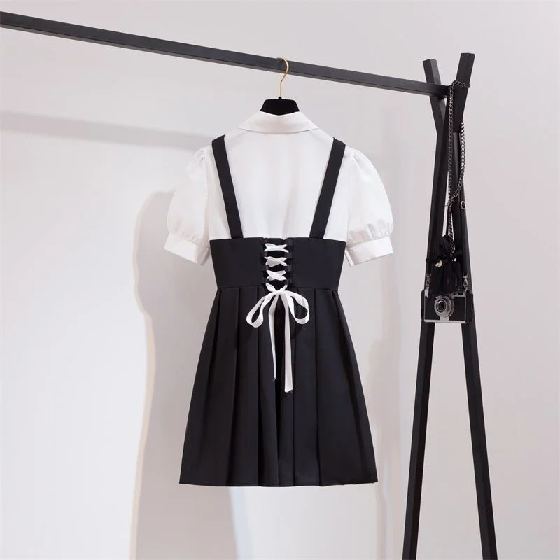 Женские комплекты, популярные элегантные, Новое поступление, модная уличная одежда, летняя одежда в корейском стиле, простая повязка для колледжа, горячая распродажа
Женские комплекты, популярные элегантные, Новое поступление, модная уличная одежда, летняя одежда в корейском стиле, простая повязка для колледжа, горячая распродажа