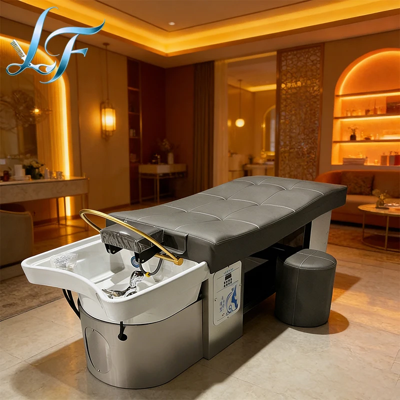 Modern Salon Shampoo Bed With Powerful Hydraulic Pump In Synthetic Leather For Easy Cleaning Suitable For Hydrotherapy
Modern Salon Shampoo Bed With Powerful Hydraulic Pump In Synthetic Leather For Easy Cleaning Suitable For Hydrotherapy