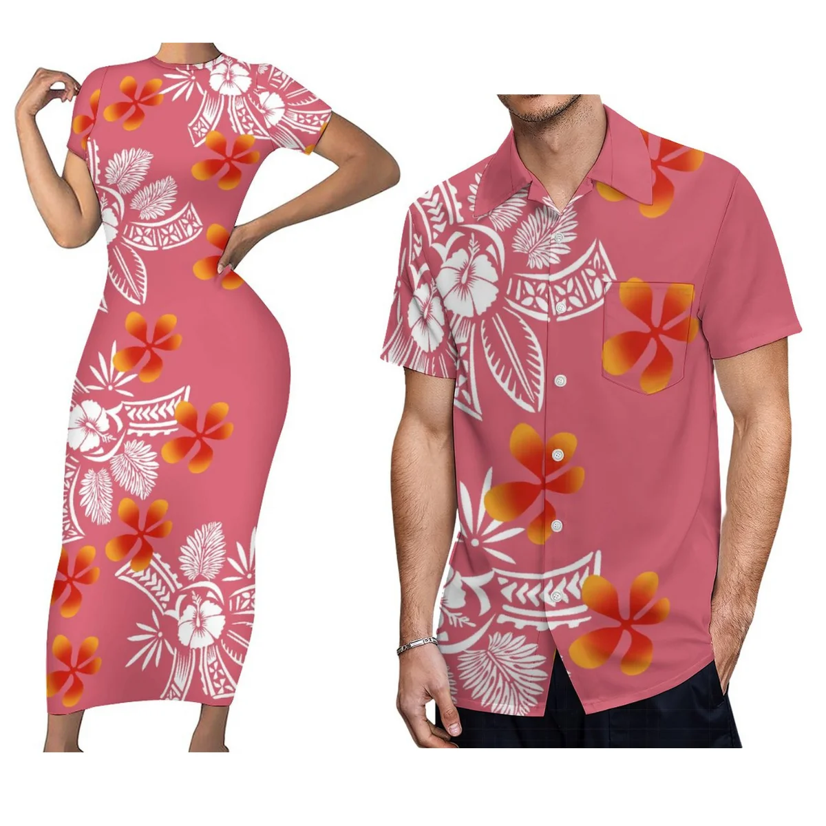 Custom Women'S Sexy Dress Polynesian Style Design Dress Evening Tight Dress And Men'S Shirt Couple Suit
Custom Women'S Sexy Dress Polynesian Style Design Dress Evening Tight Dress And Men'S Shirt Couple Suit
