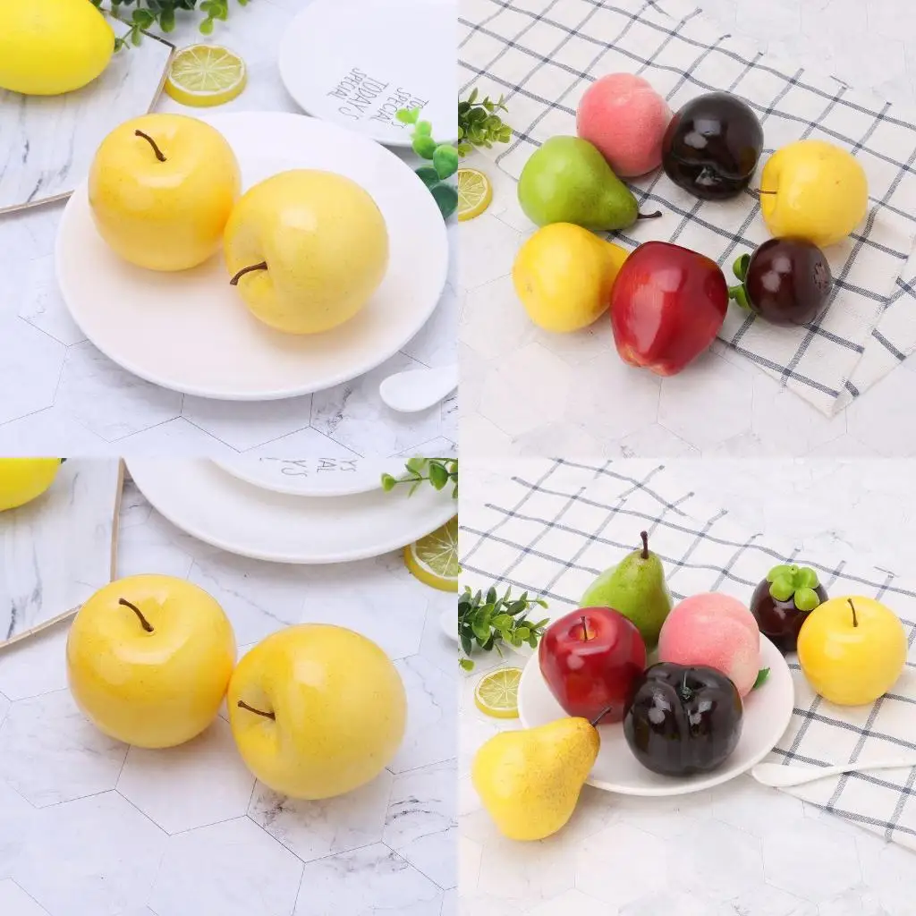 Realistic Artificial Fruit for Apple Bright Yellow Color Kitchen Fake D high quality
Realistic Artificial Fruit for Apple Bright Yellow Color Kitchen Fake D high quality