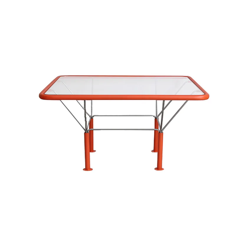 Orange tempered glass living room sofa coffee table niche hotel villa tea table
Orange tempered glass living room sofa coffee table niche hotel villa tea table