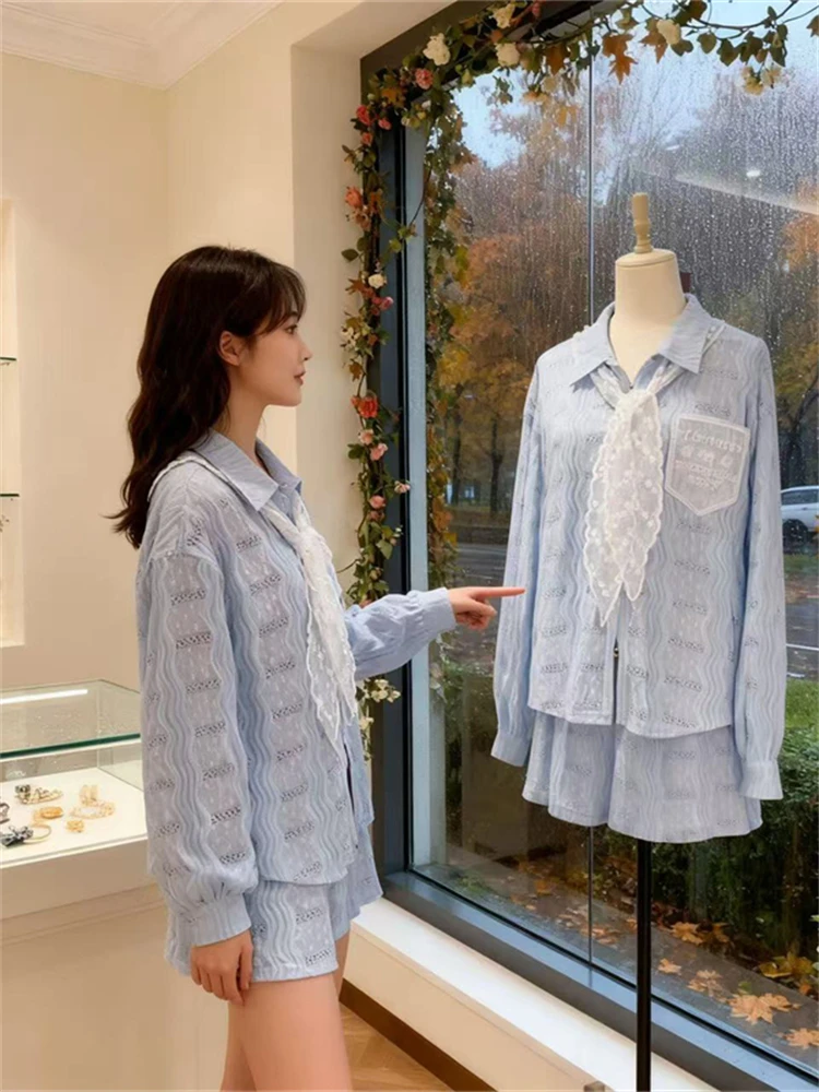 Trendy College Style Loose Fit Shirt Turn-down Collar Design Spring New Arrival Women's Fashion Top UV Protection Long Sleeve
Trendy College Style Loose Fit Shirt Turn-down Collar Design Spring New Arrival Women's Fashion Top UV Protection Long Sleeve