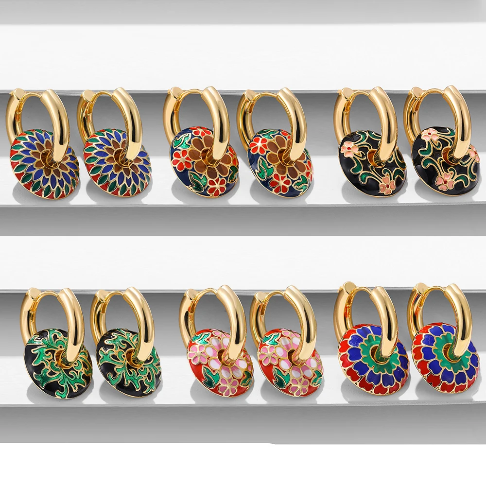 2023 Summer New Trend Colorful Flower Painted Enamel Oil Drip Hoop Earrings for Women Girl Stainless Steel Chunky Huggie Jewelry
2023 Summer New Trend Colorful Flower Painted Enamel Oil Drip Hoop Earrings for Women Girl Stainless Steel Chunky Huggie Jewelry