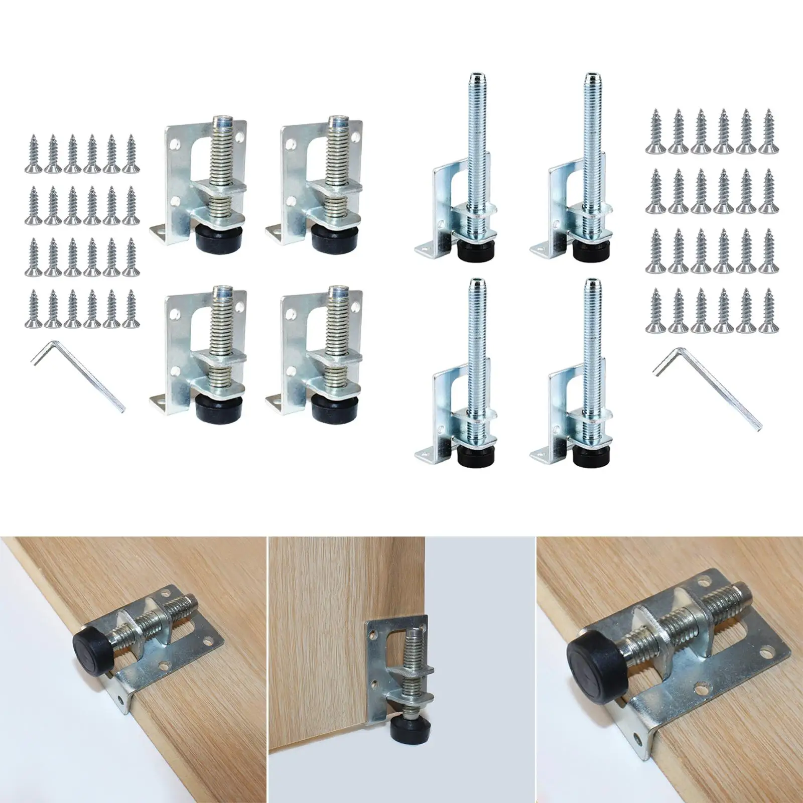 4 Pieces Furniture Leveler Legs Height Adjustable with Screws for Table Accessory Hardware
4 Pieces Furniture Leveler Legs Height Adjustable with Screws for Table Accessory Hardware